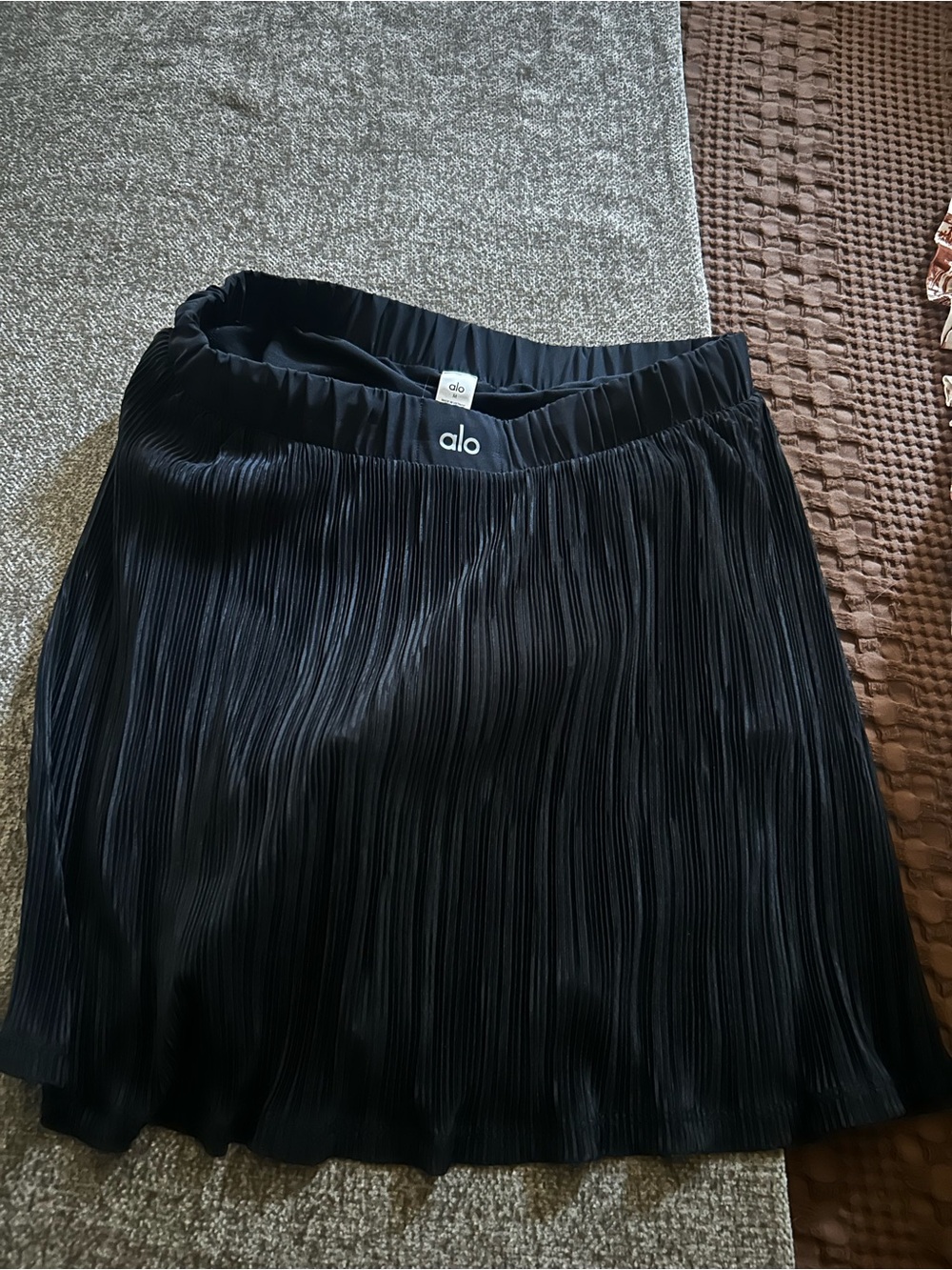 Alo Black Pleated Skort. Size M. Like new